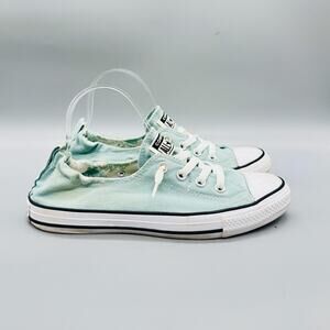 Converse Shoes Womens 9 Green Canvas Chuck Taylor All Star Shoreline Sneakers